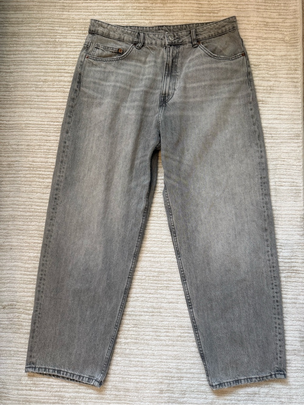 Zara Gray Wash Straight Leg Jeans Size 12